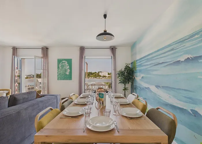 Vue Riviere - Bel Avec Balcon Pour 8 아파트